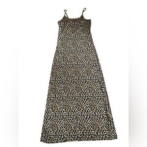 Leopard Y2K Print Maxi Dress, small